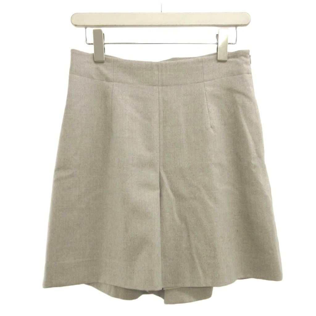 フォクシー FOXEY ショートパンツ ボトムス ウール 40 ベージュ 無地