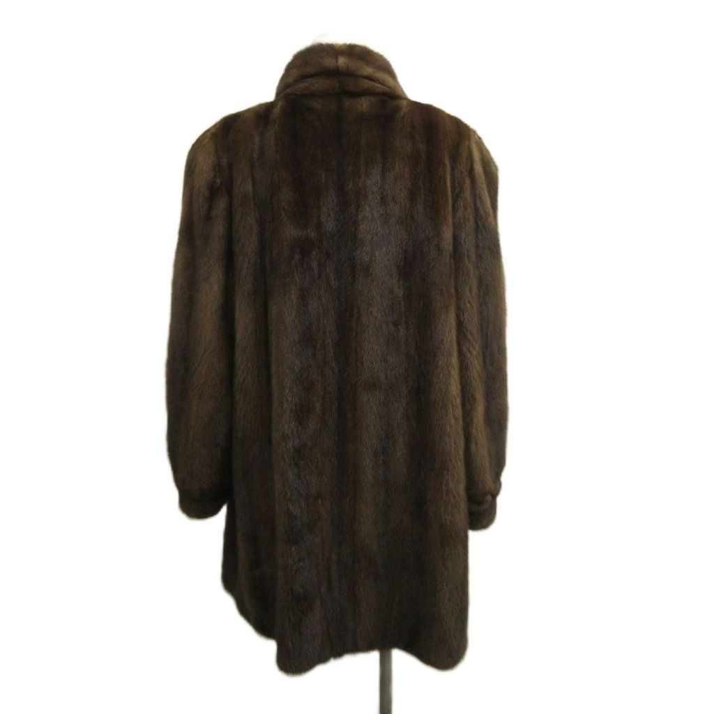 美品 毛皮コート SAGA MINK 上質 状態良好 ボリューム 黒 17 ミンク 