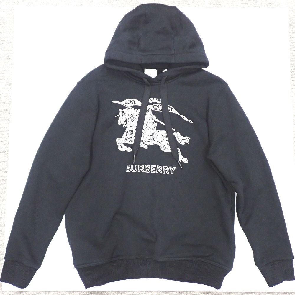 ID110321 バーバリー パーカー ドレイク フーディ プルオーバーパーカー 8072776 ブラック ＃M メンズ BURBERRY 中古