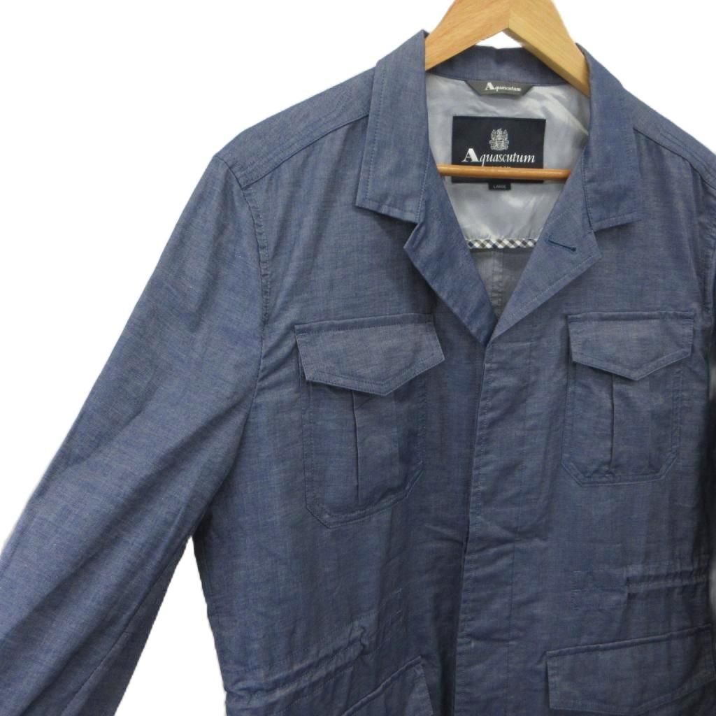 アクアスキュータム AQUASCUTUM カバーオール ジャケット 上着 麻