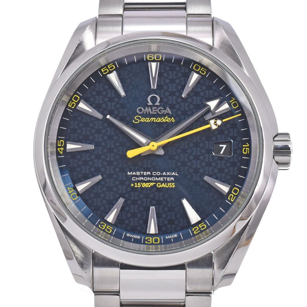 オメガ OMEGA 231.10.42.21.03.004 シーマスター アクアテラ ジェームズボンド 007限定品 メンズ 良品 箱・保証書付き 腕時計 Q#149152