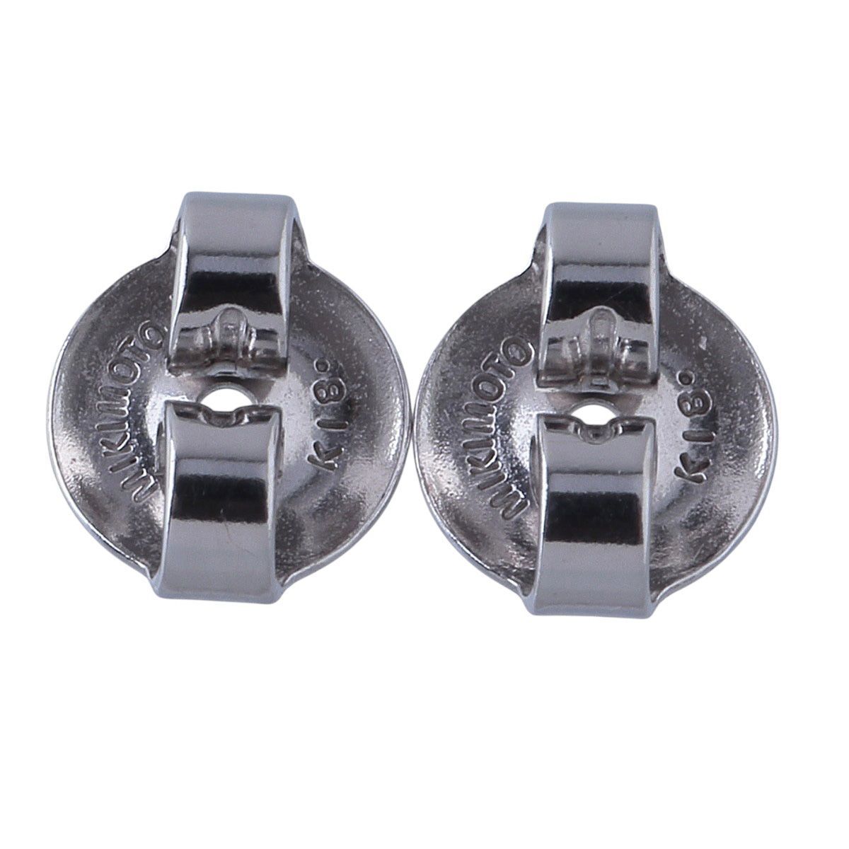 ミキモト パール ピアス アコヤパール8.0mm K18WG 新品仕上げ済