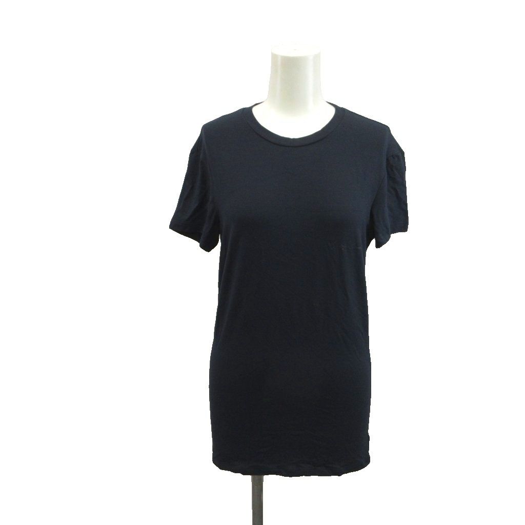 ジョルジオアルマーニ GIORGIO ARMANI Tシャツ 48 紺 ネイビー 無地 ラウンドネック 半袖 /NP ■GY12