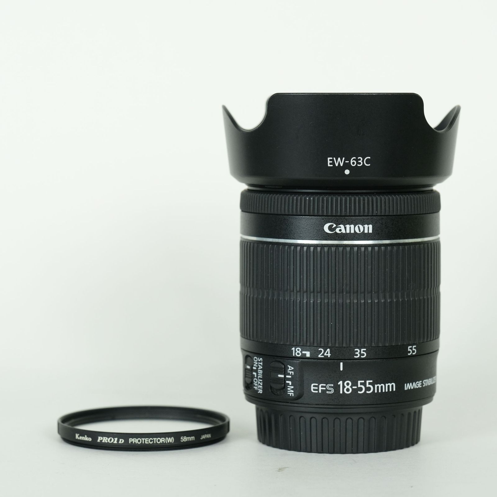 [良品 | フード・フィルター付] Canon EF-S18-55mm F3.5-5.6 IS STM | Canon EF-Sマウント