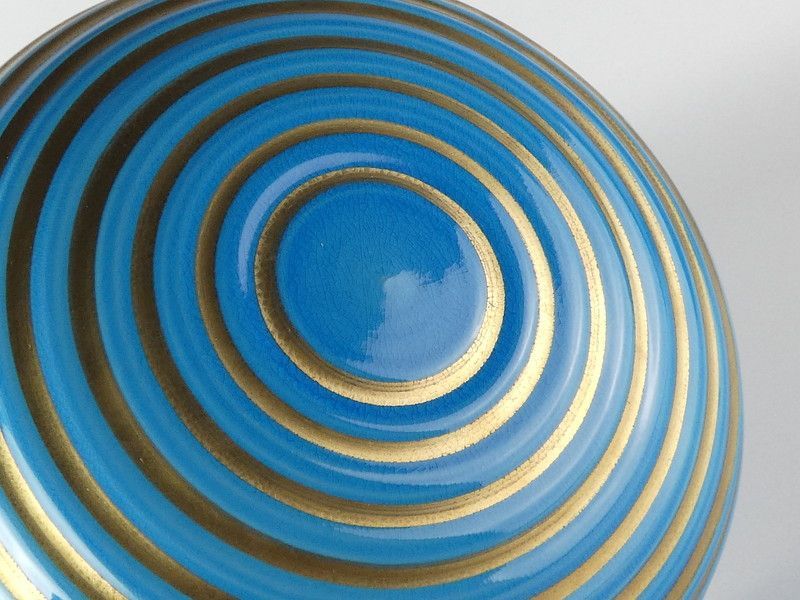 御室窯「浅黄交趾千筋 食篭」共箱 保証品 茶道具 /R(J-4) - メルカリ