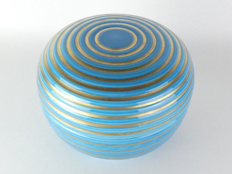御室窯「浅黄交趾千筋 食篭」共箱 保証品 茶道具 /R(J-4) - メルカリ