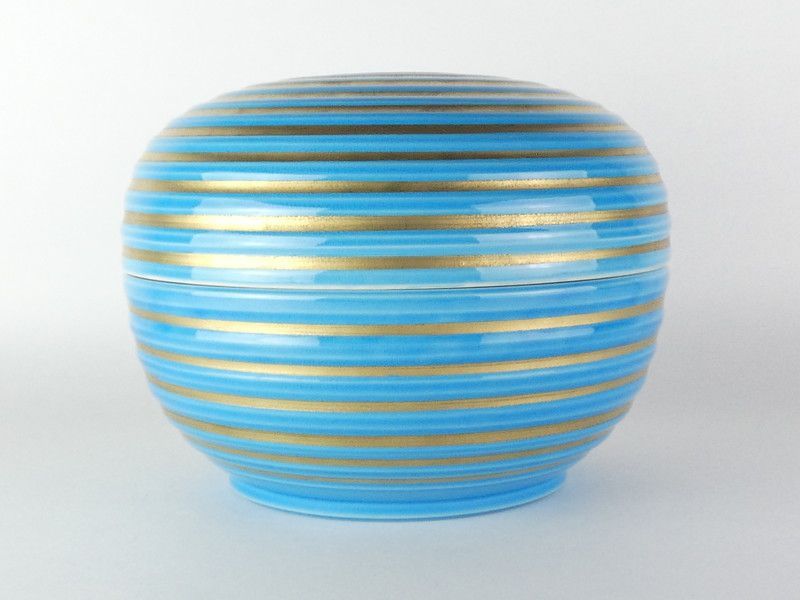御室窯「浅黄交趾千筋 食篭」共箱 保証品 茶道具 /R(J-4) - メルカリ