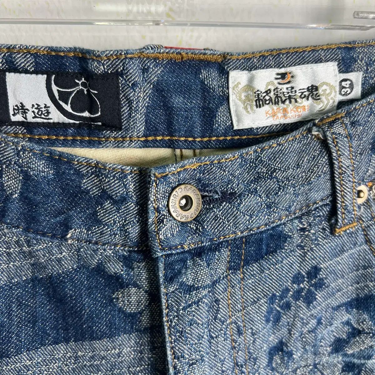 KARA（カラ）クトル タマシ オリエンタル ワカラ デニム ハーフパンツ 34
