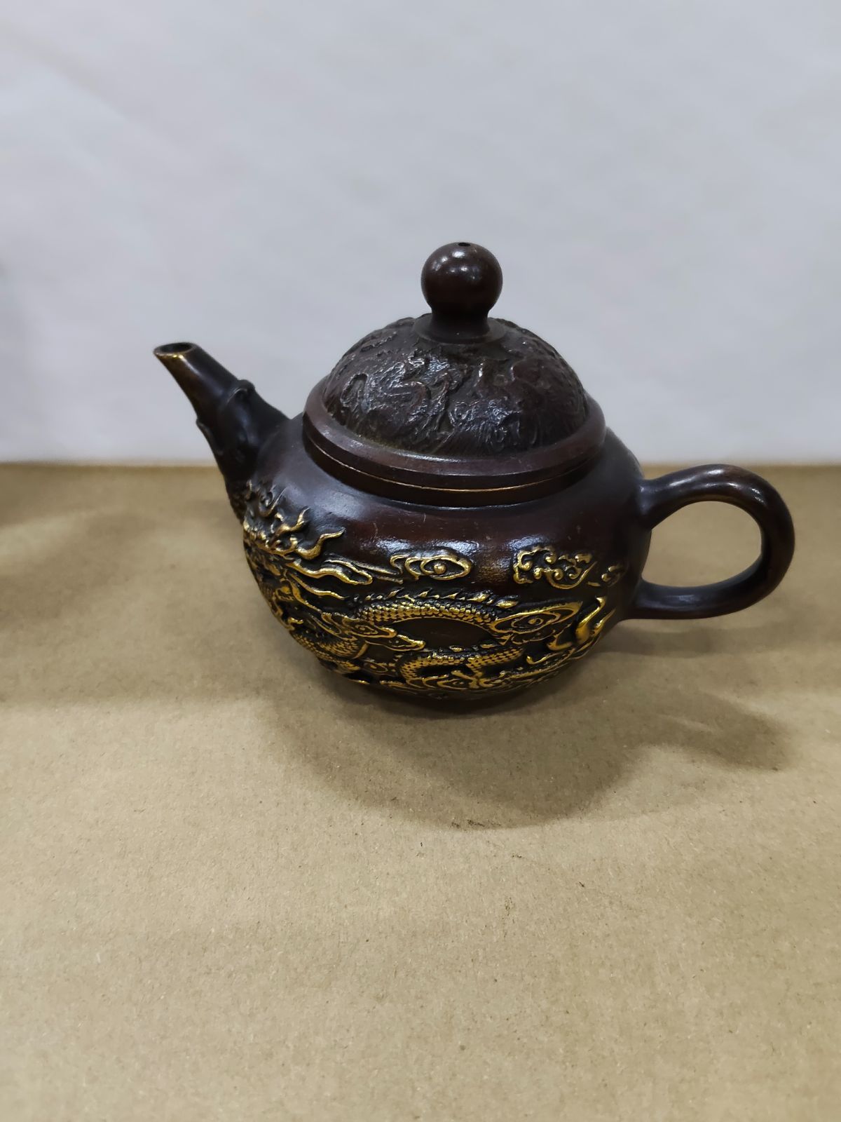 26071514 銅製 龍鳳急須 徳利 茶道具 - メルカリ