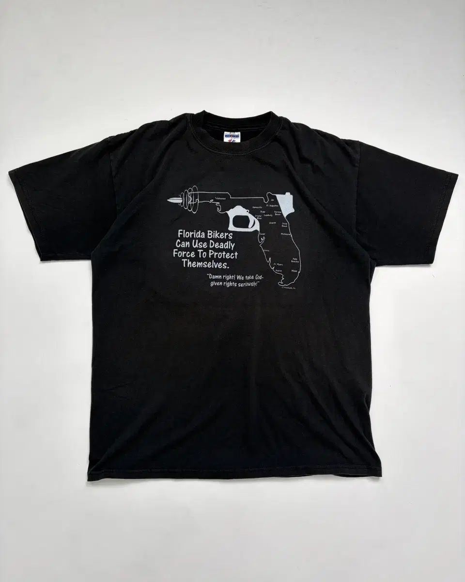 90s フロリダ Tシャツ (ブラック)