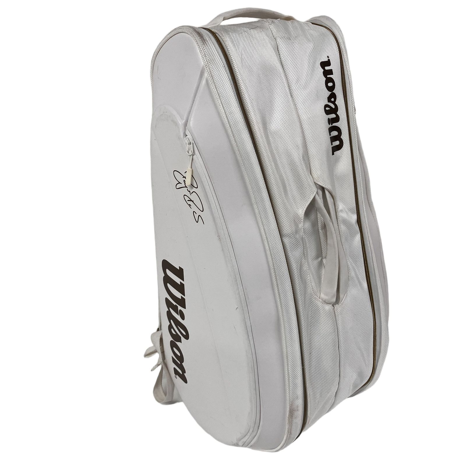 Wilson FEDERER DNA 12 PACK ホワイト ゴールド フェデラー F11460597
