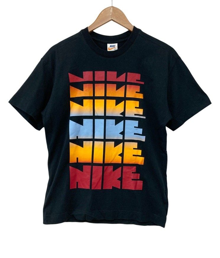 NIKE ナイキ 復刻 ゴツナイキ 6連ロゴ Tシャツ サイズS メンズ 中古 D4