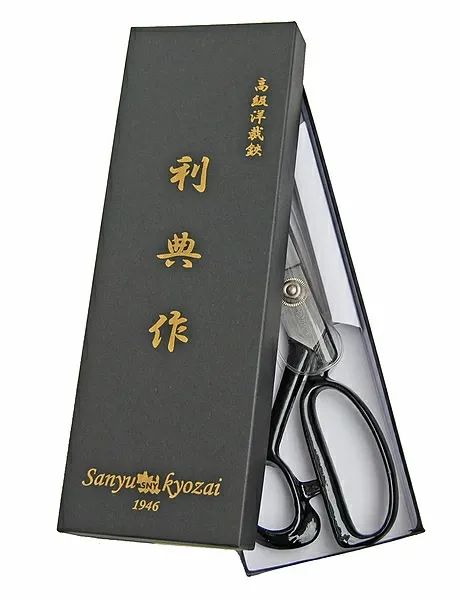 利典作 総左26cm(左利き よく切れる 裁ちばさみ 研ぎ 高級 布切りばさみ ラシャ ブランド 日本製 鋼 ハンドメイド 裁ち鋏 裁ちはさみ 洋裁はさみ 布切りはさみ 手芸 裁断 布切はさみ カット 手芸はさみ ハサミ カットワーク)おさいほう屋