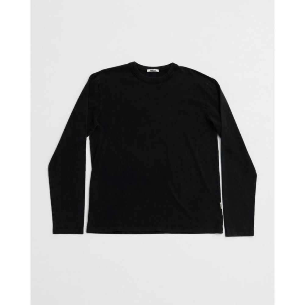 TEKLA テクラ LTSH-BLA 長袖 Tシャツ Sサイズ BLACK ブラック 黒 オーガニックコットン ロンT
