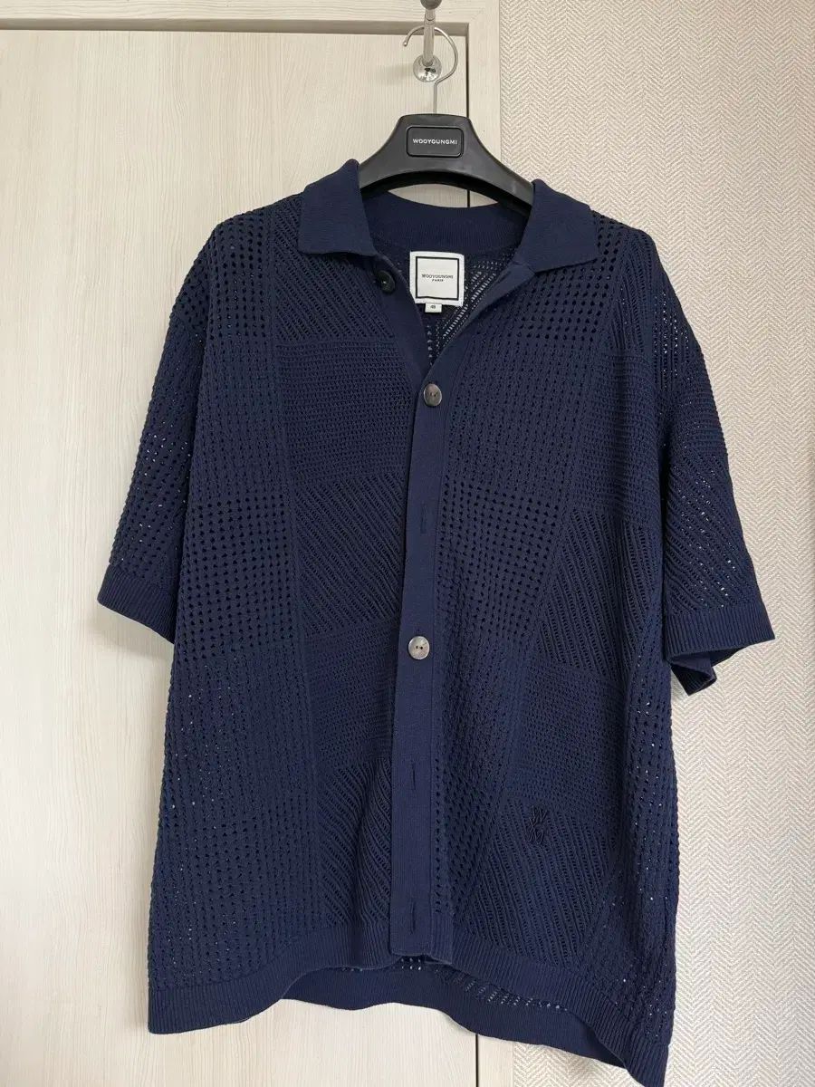 (48) 25ss ウーヨンミ クロシェ ショートスリーブ 半袖 ニット カーディガン