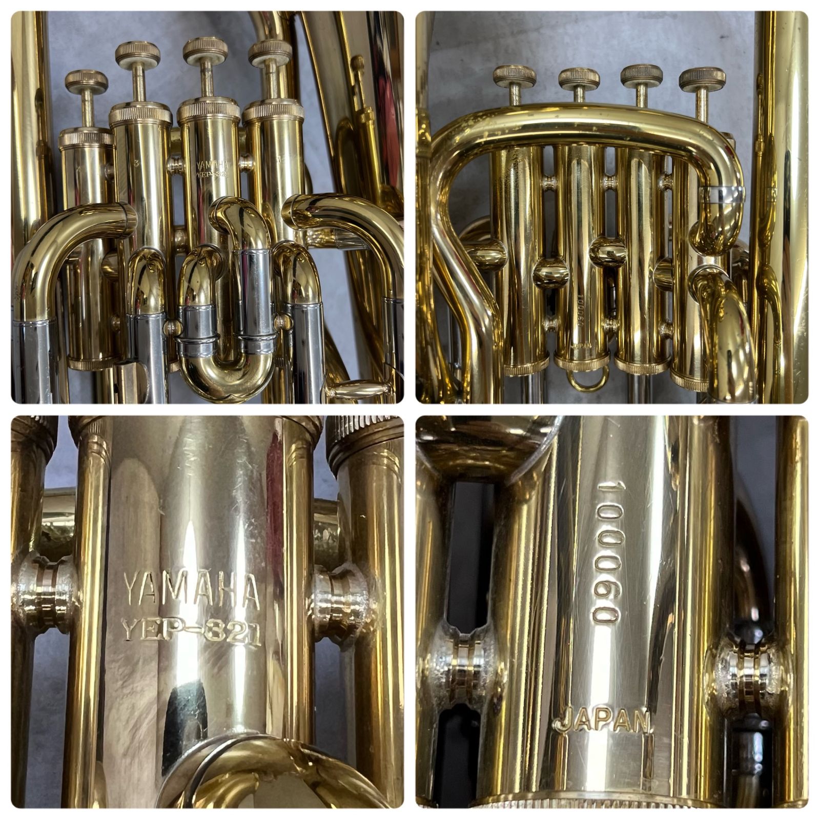 YAMAHA ヤマハ ユーフォニアム YEP321 ハードケース付 ヤマハ ユーフォニアム YEP-321 ラッカー 純正ハードケース 管楽器