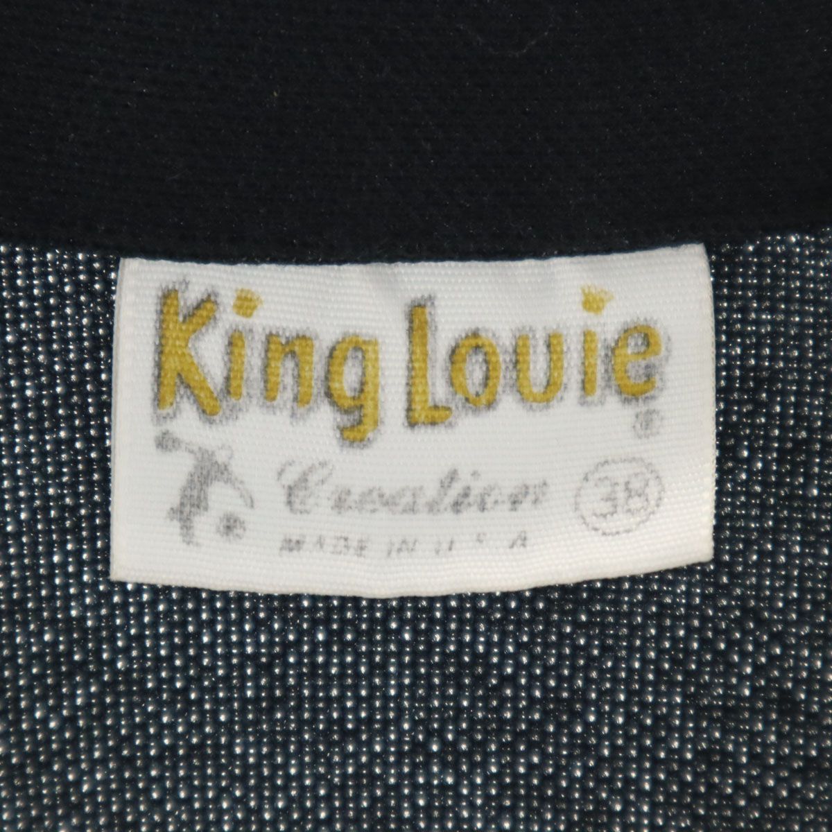 KING LOUIE キングルイ 70s USA製 ヴィンテージ バイカラー ドット柄
