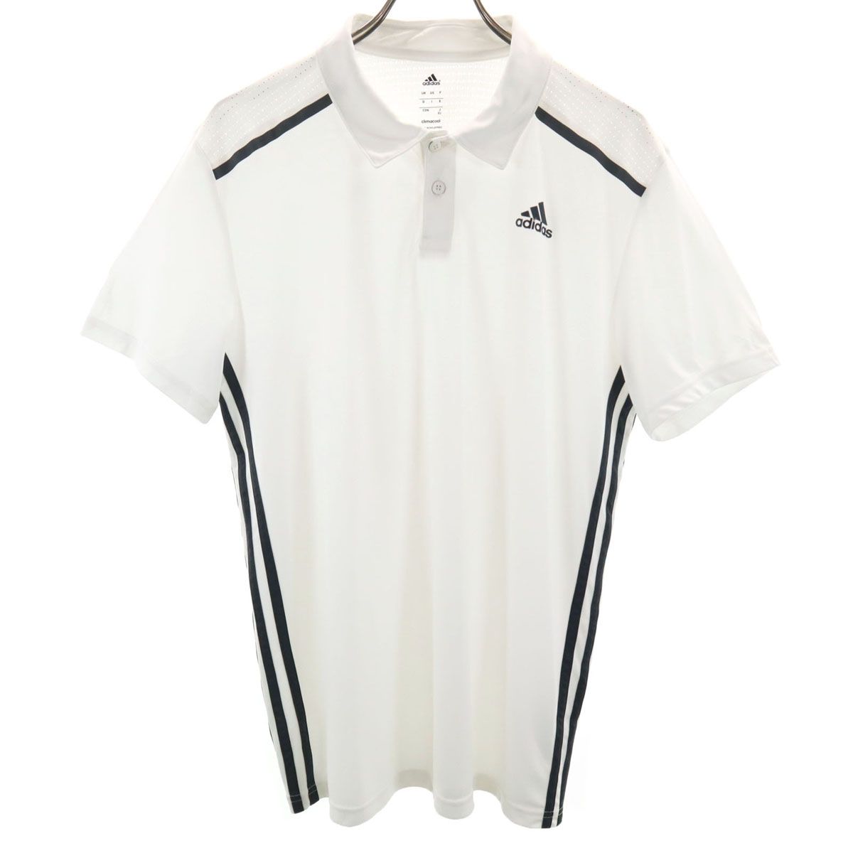 adidas アディダス 半袖 ポロシャツ XO ホワイト メンズ 古着 - メルカリ