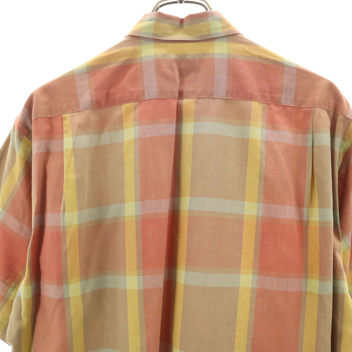 Burberrys バーバリーズ 90s リネンブレンド オールド チェック柄 半袖