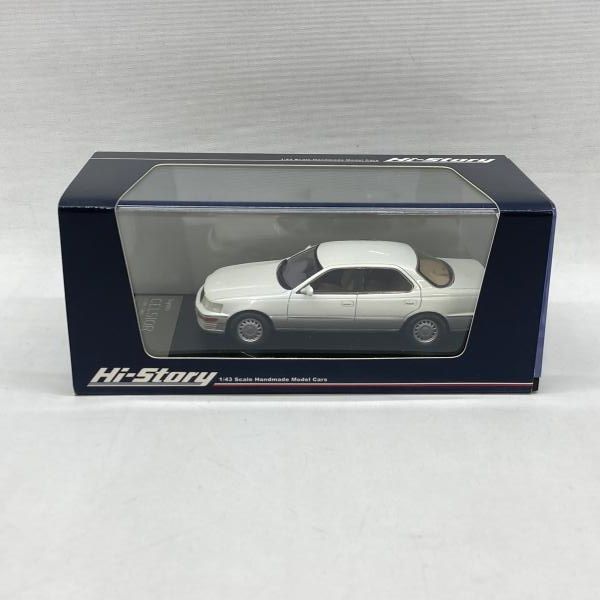 【中古】ハイストーリー 1/43 トヨタ セルシオ C型 1989 (ホワイトパールマイカトーニングG) 開封品[97]