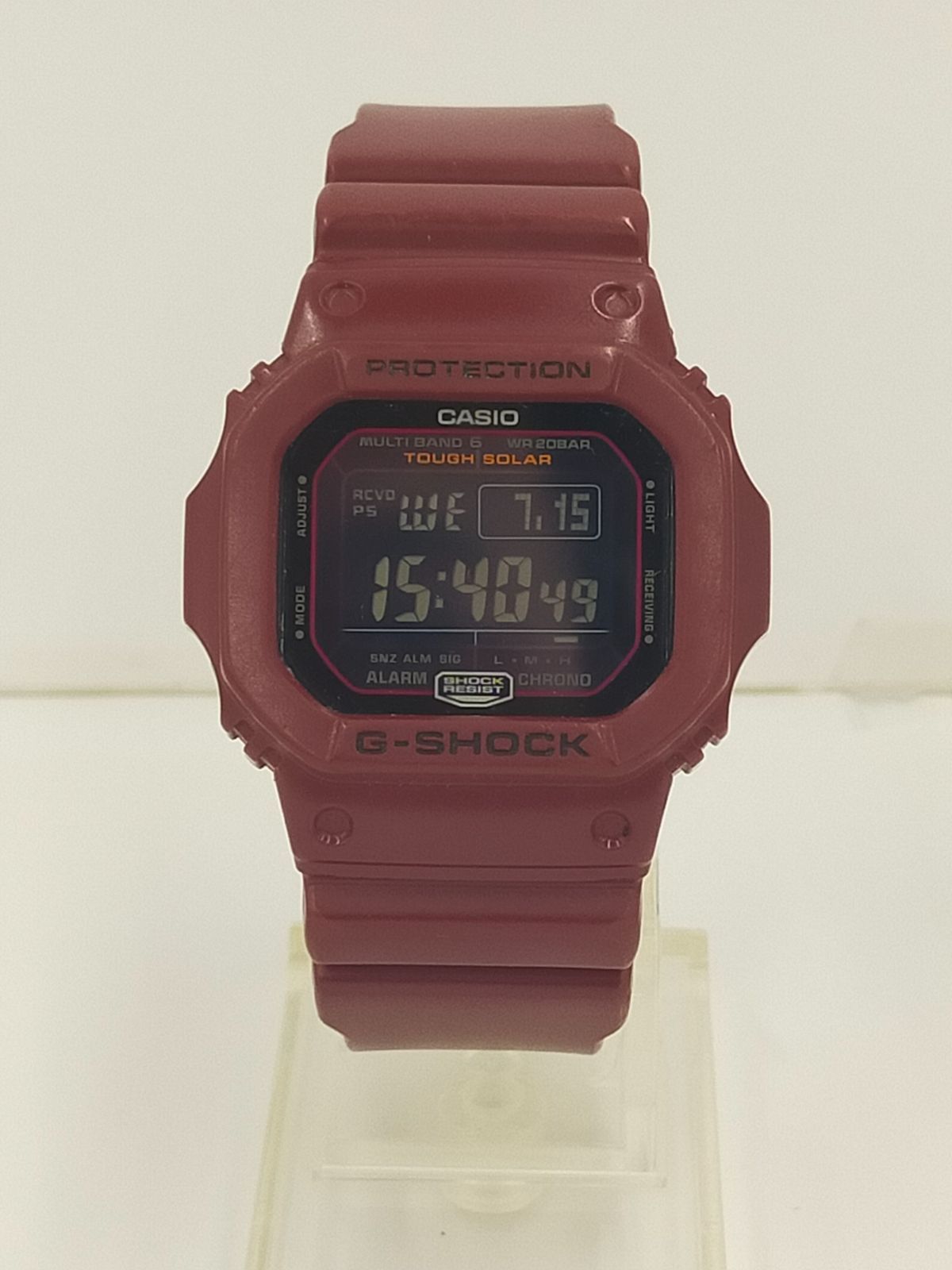 カシオ/CASIO　G-SHOCK/ジーショック　GW-M5610EW-4JF ボルドーカラー　ソーラー電波　動作品