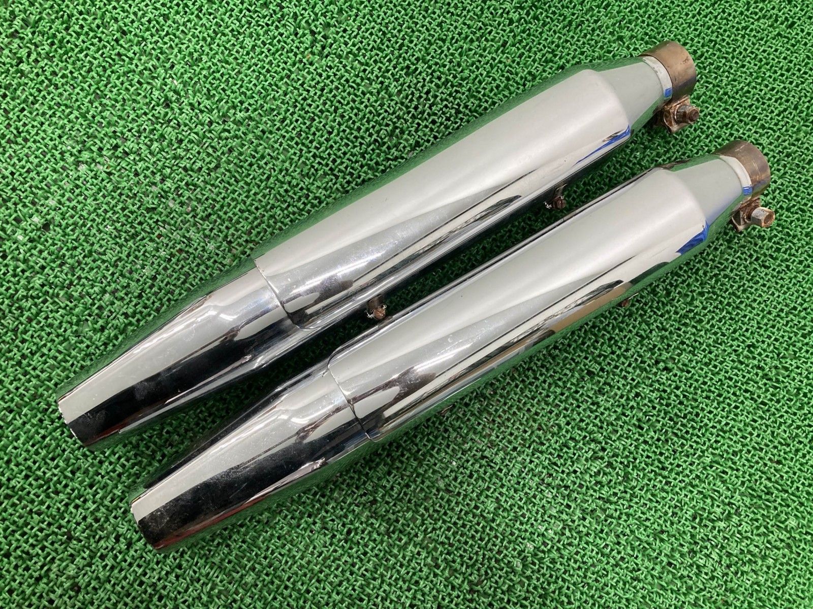 FLSTF1580 サイレンサーマフラー 65939-07/64961-07 ハーレー 純正 中古 65939-07 Hb