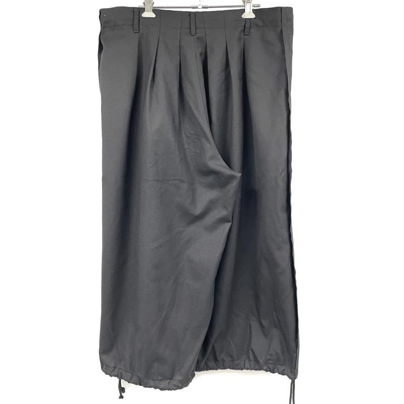 中古】Ground y ウールギャバ バルーンパンツ GA-P04-100 ブラック