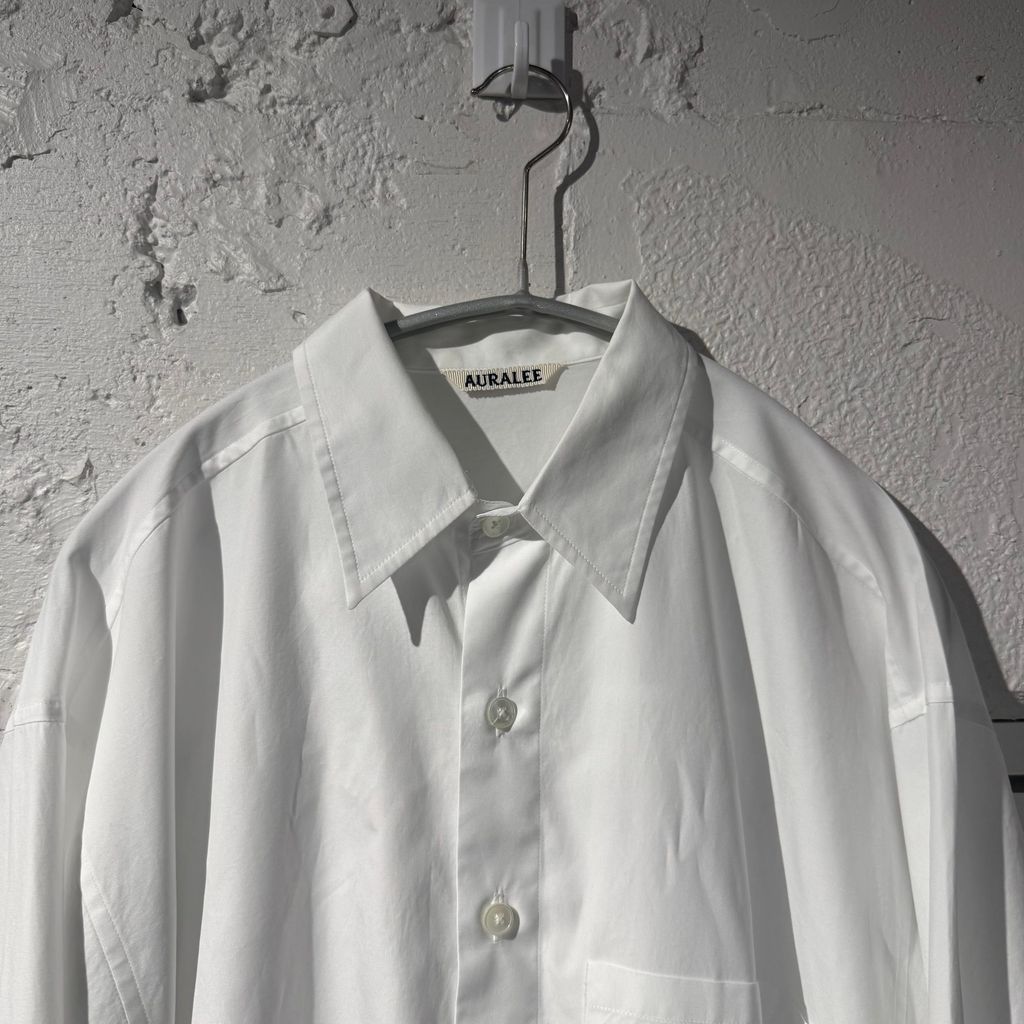 AURALEE オーラリー 25AW WASHED FINX TWILL SHIRTS 長袖シャツ