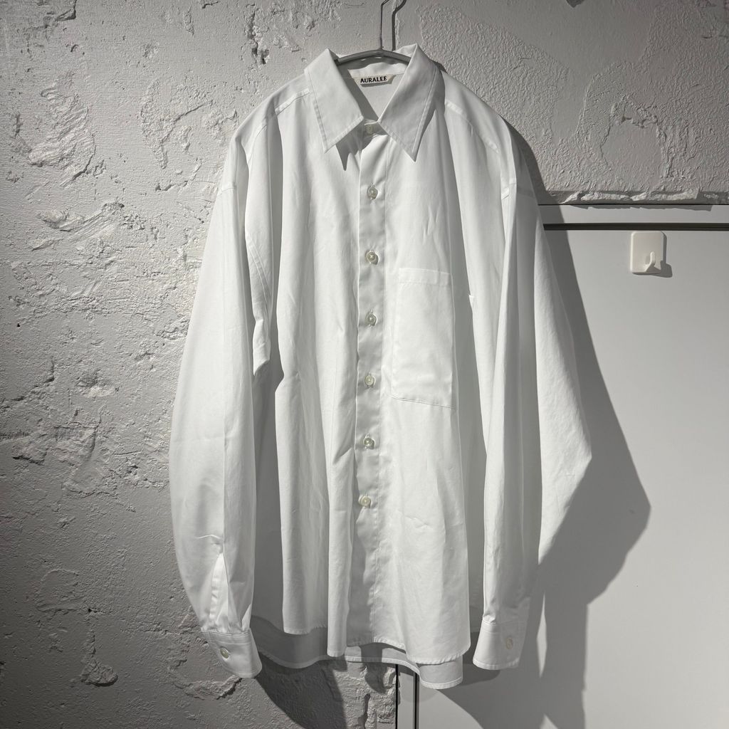 AURALEE オーラリー 25AW WASHED FINX TWILL SHIRTS 長袖シャツ