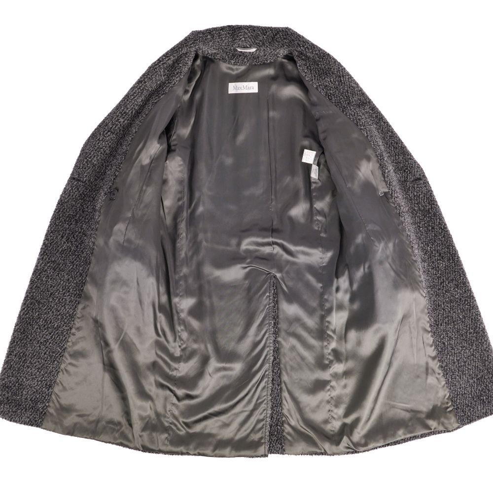 極美品 マックスマーラ Max Mara コート 白タグ ロングコート ダブルブ