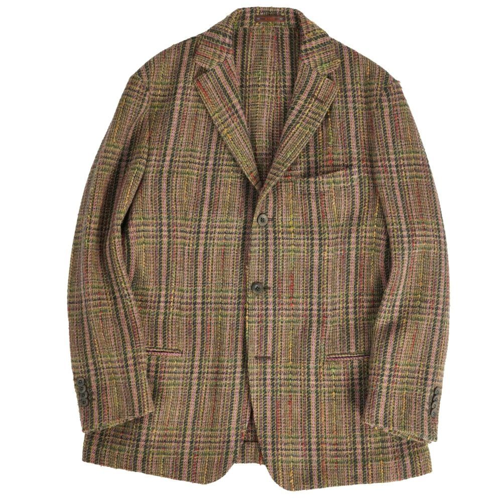 極美品 エトロ ETRO ジャケット テーラード ウール ツイード アウター メ