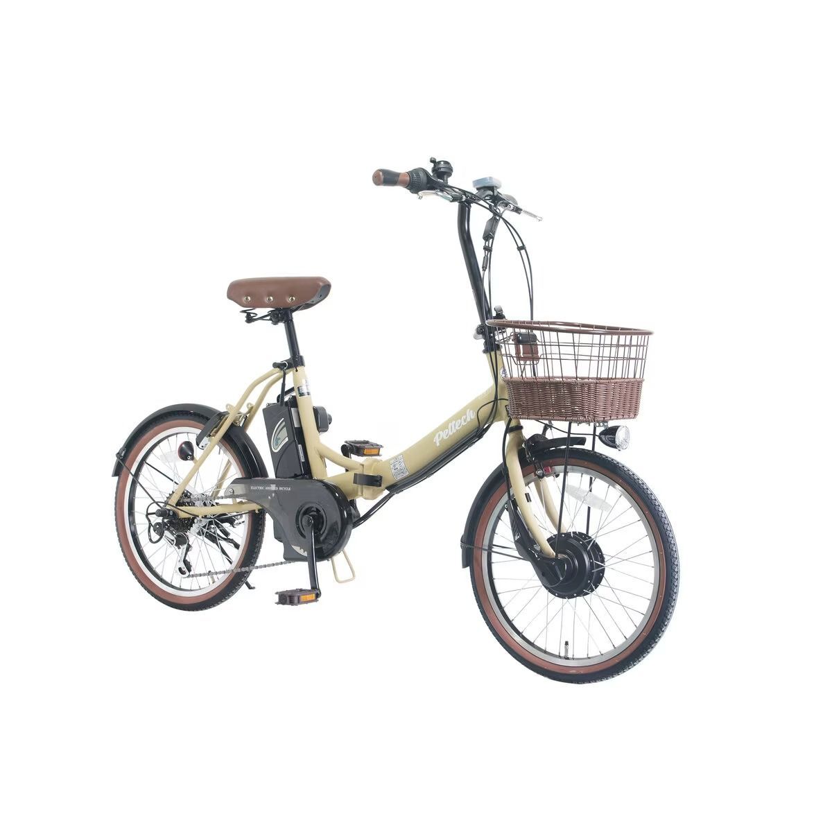 ペルテック 20インチ 折り畳み電動アシスト自転車　TDN-206LD　8Ahバッテリー KTT7 11