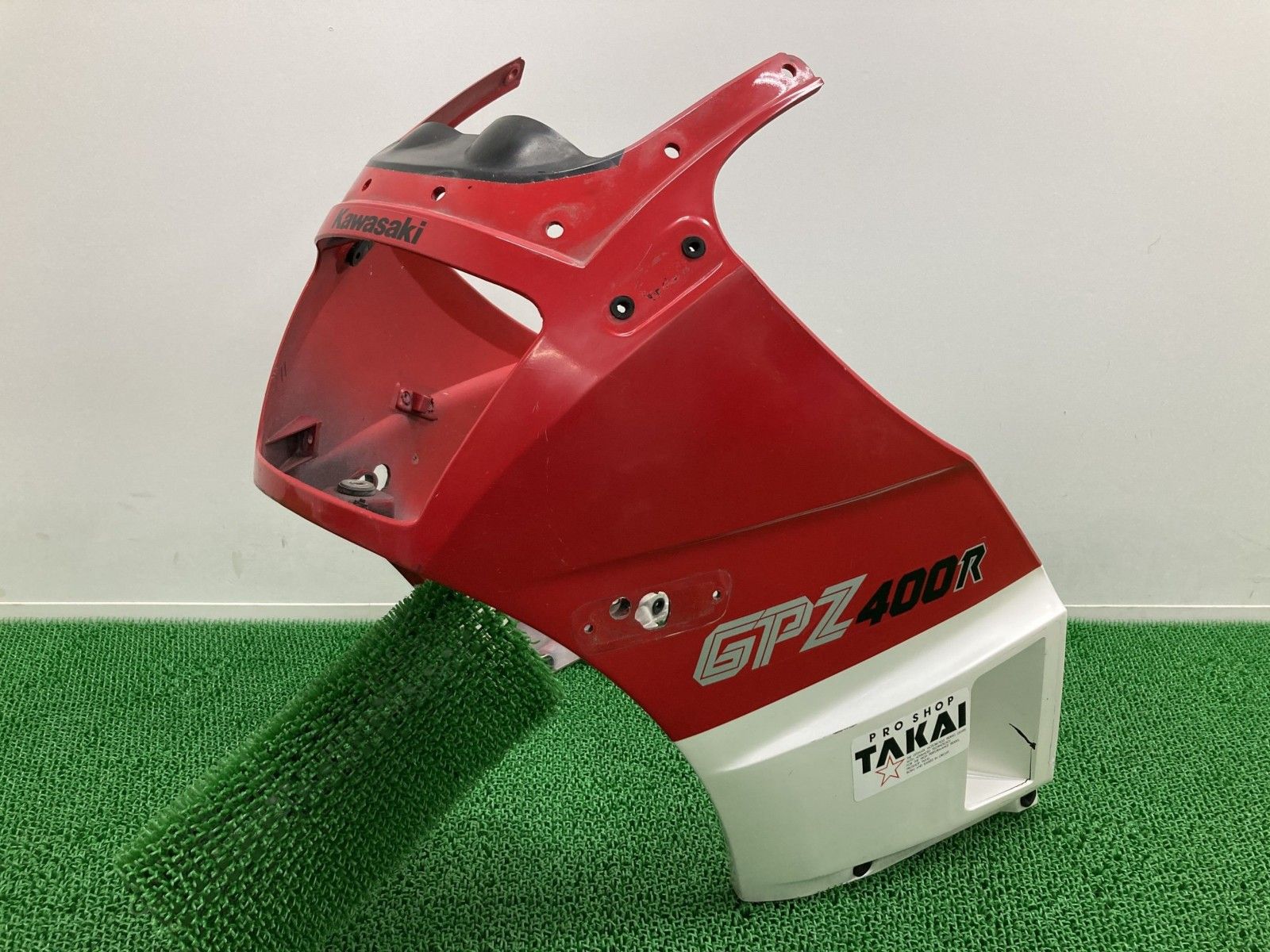 GPZ400R アッパーカウル パール/赤 55028-1086/55028-1089 カワサキ 純正 中古 fY