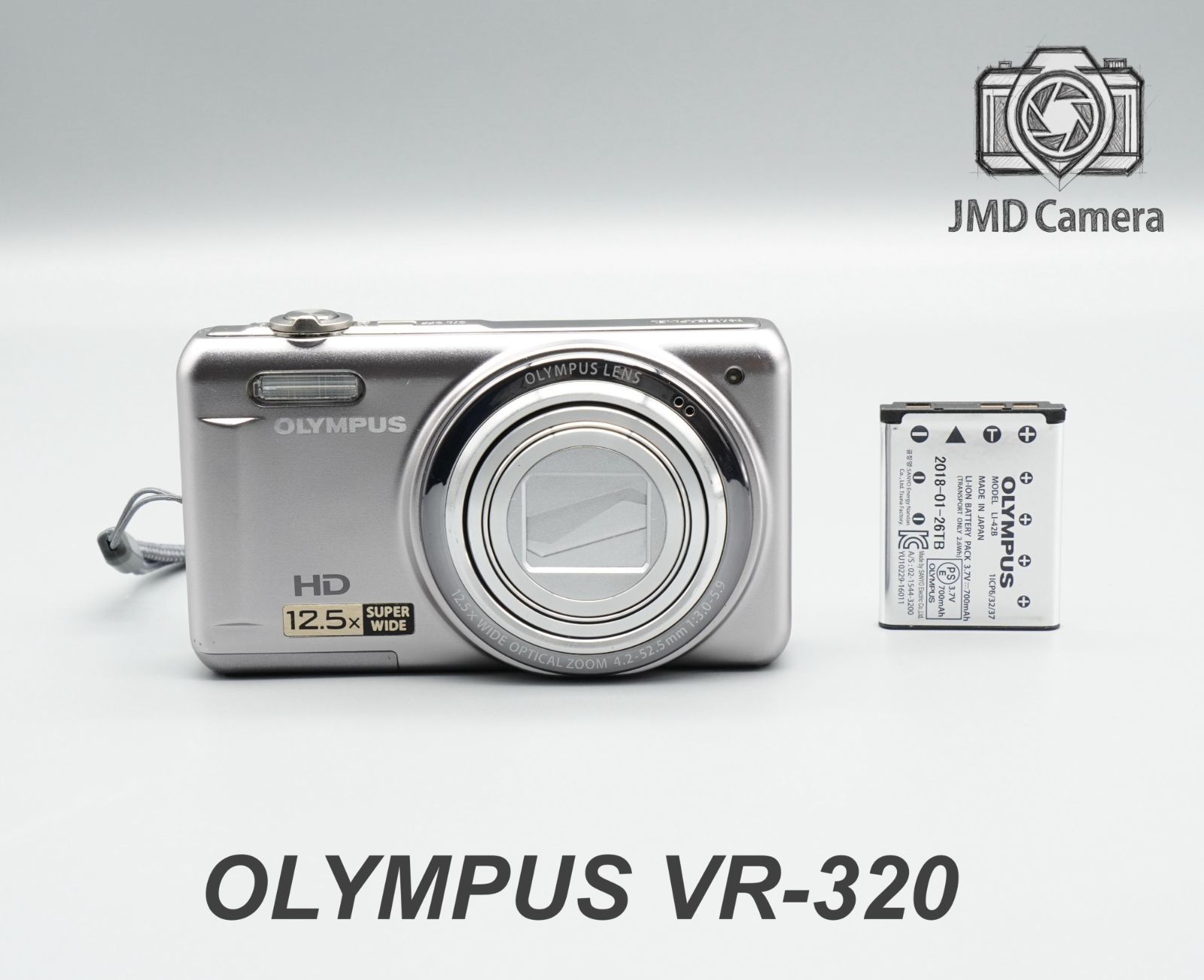 OLYMPUS VR-320 シルバー コンパクトデジタルカメラ 動作確認済み