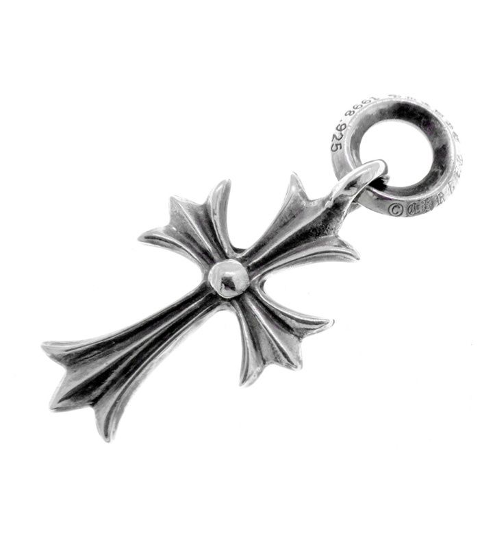 クロムハーツ CHROME HEARTS 【 TINY CH CROSS 】 タイニー CH クロス チャーム シルバー ネックレス トップ 51905