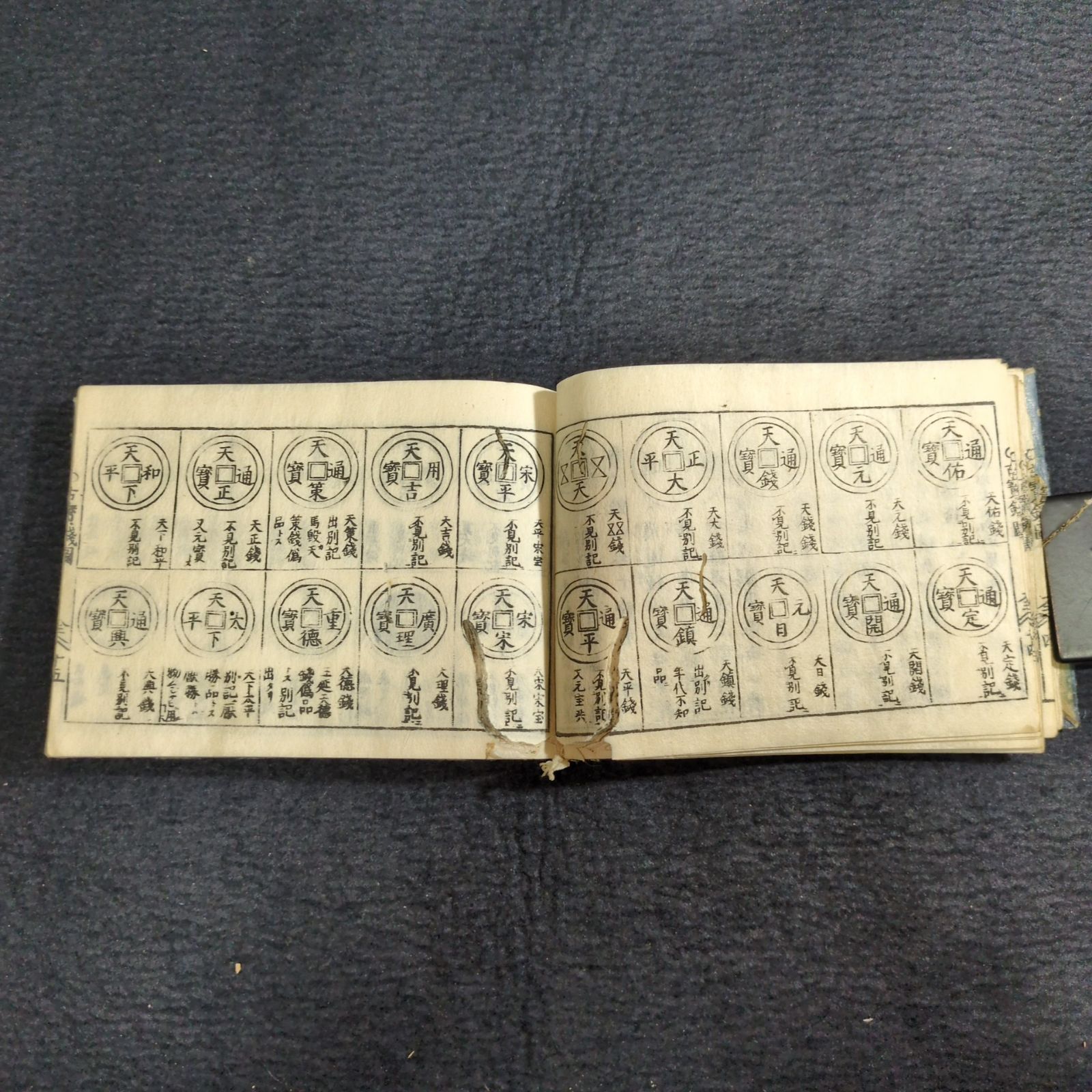 古銭 泉譜 絵入◇和漢古今 万宝全書◇宝銭図鑑 貨幣 絵銭 江戸時代物