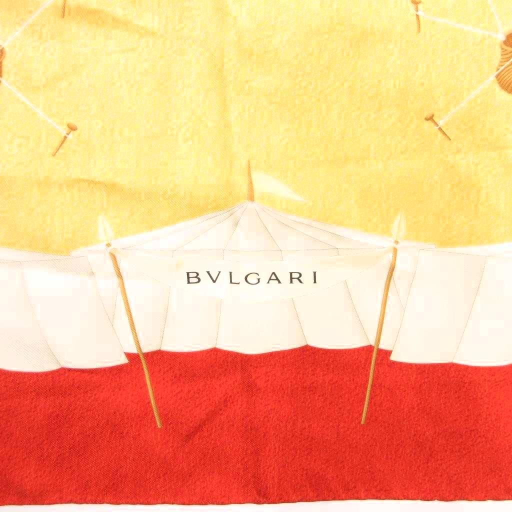 ブルガリ BVLGARI スカーフ シルク 気球柄 マルチカラー /MG □GY11