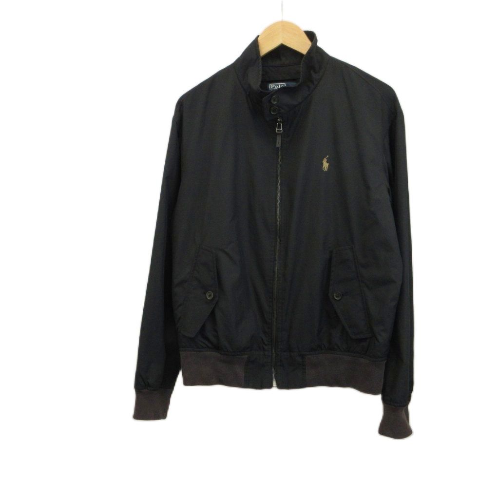 ポロ バイ ラルフローレン Polo by Ralph Lauren スイングトップ ジャケット 上着 L 黒 ブラック ジップアップ ポニー刺繍 ブルゾン ジャンパー アウター MNBLOTWM5A00048 /YU 7,957円