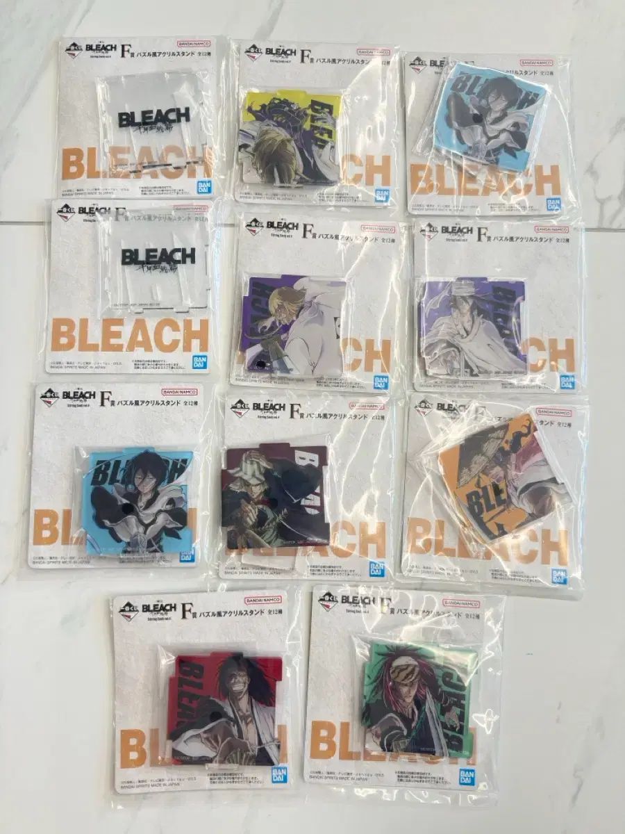 一番くじ BLEACH（ブリーチ） シャーリングSOUL F賞 アクリルスタンド 11個 まとめ出品