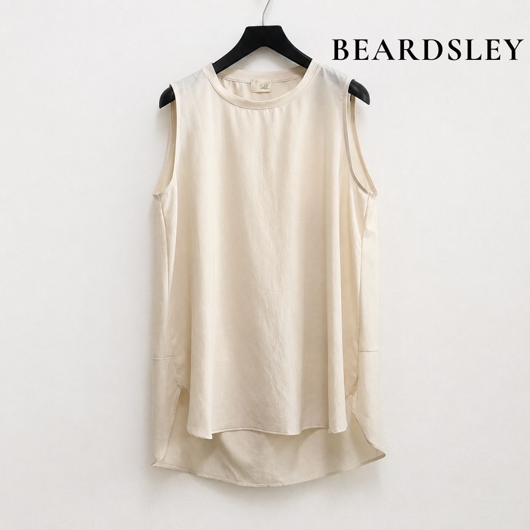 BEARDSLEY ビアズリー ノースリーブブラウス クルーネック