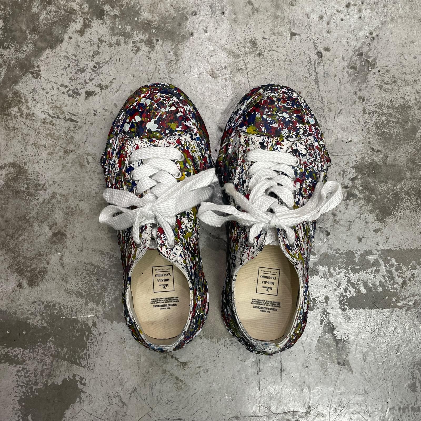 参考上代52800円 Maison MIHARA YASUHIRO Peterson 23 ペイント ピーターソン スニーカー メゾンミハラヤスヒロ A14FW72 マルチカラー 43 28cm （19817M） 参考上代52800円 Maison MIHARA YASUHIRO Peterson 23 ペイント