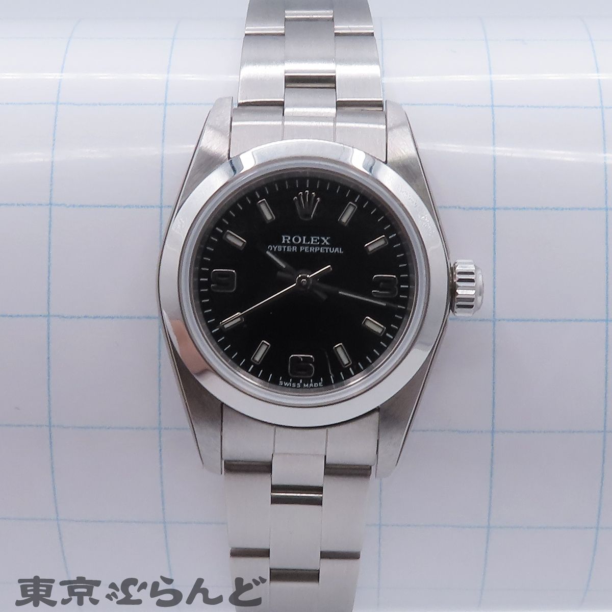 ロレックス ROLEX オイスターパーペチュアル 76080 ブラック