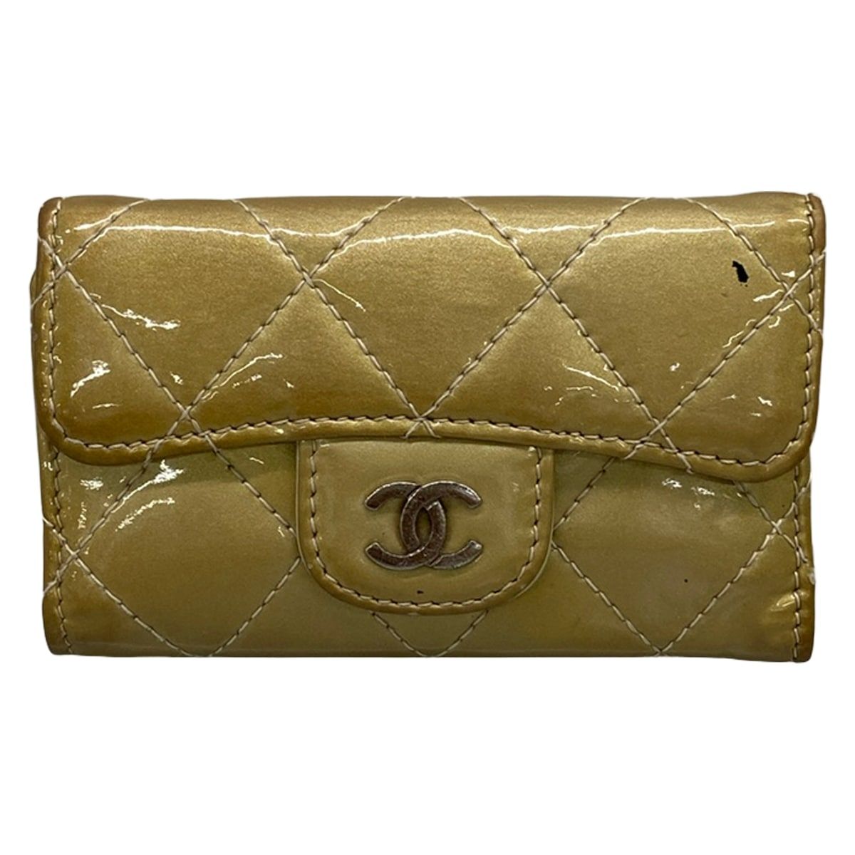 CHANEL(シャネル) キーケース マトラッセ ベージュ 6連フック/シルバー金具 レザー