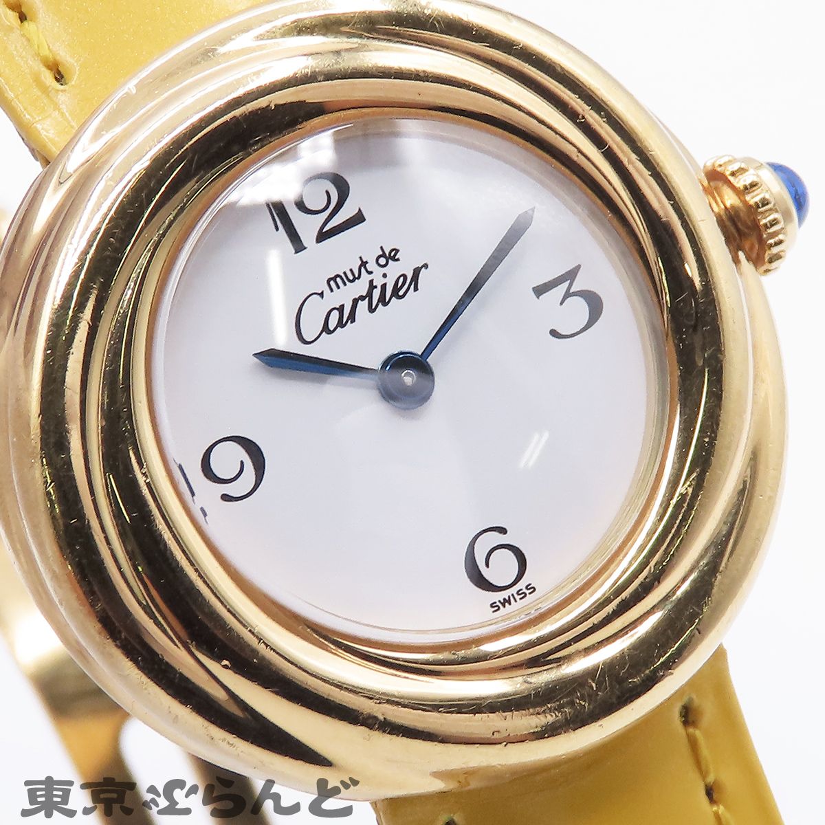 カルティエ CARTIER トリニティ W1010844 ホワイト SV925(GP) レザー