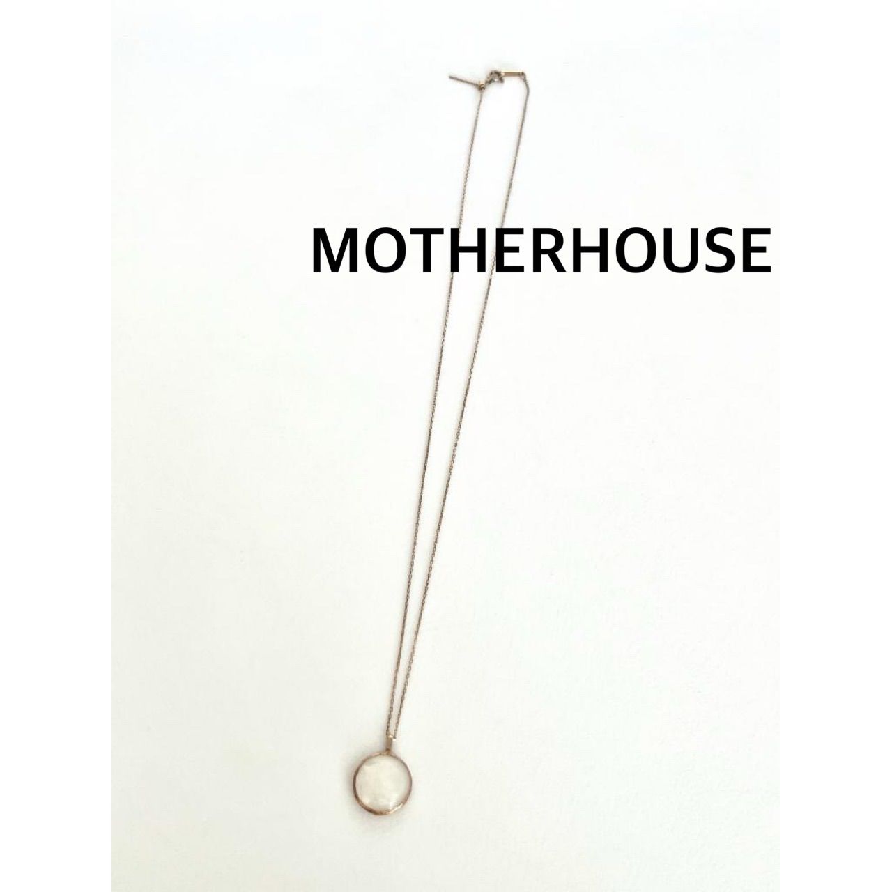 ★MOTHERHOUSE　マザーハウス　海絵/Umie K10 マザーオブパール　ネックレス　ゴールド　アクセサリー　送料込み　6468550