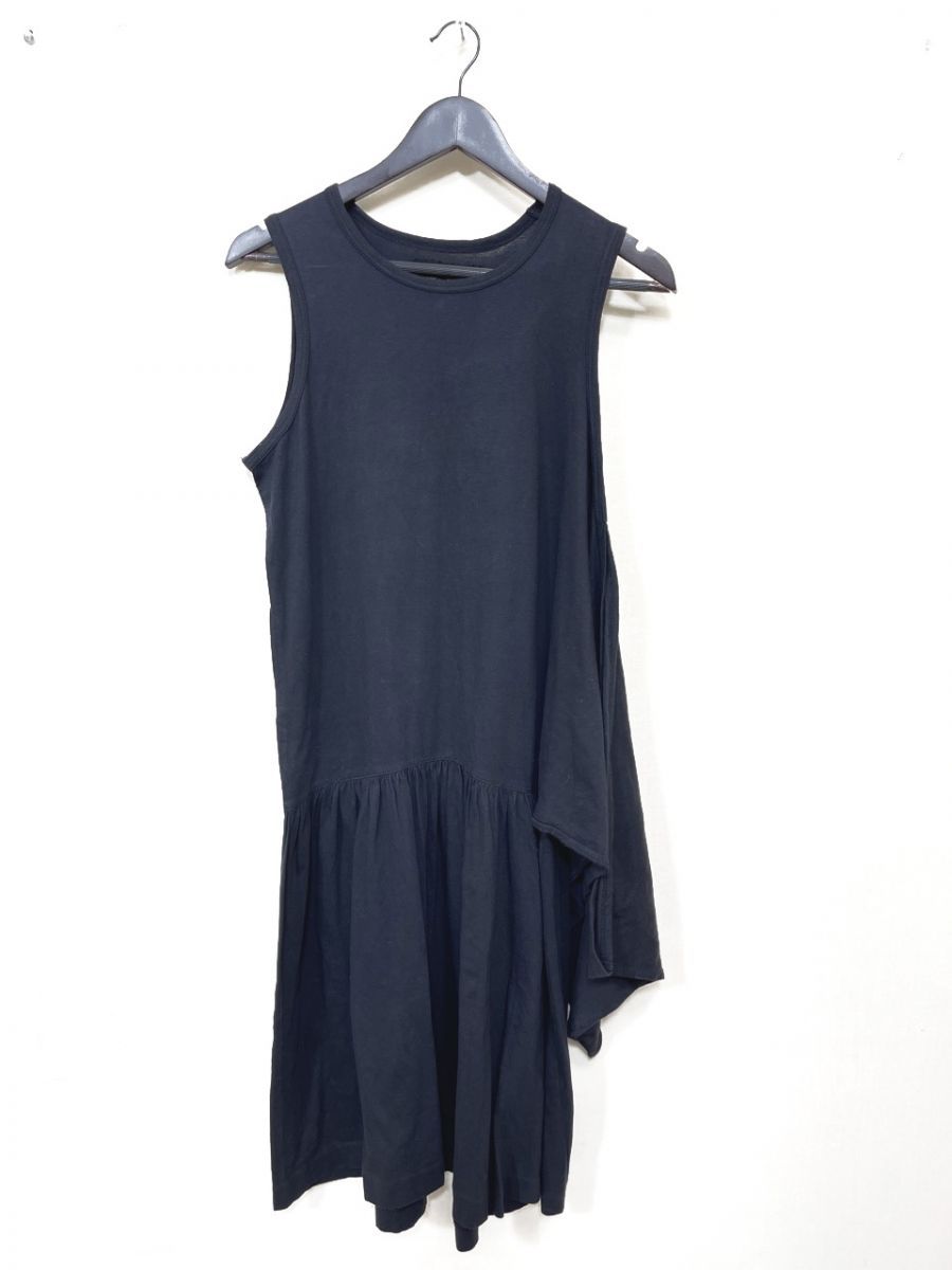 tricot COMME des GARCONS トリコ コムデギャルソン 80s 90s ヴィンテージ TT020060 変形カットソー ワンピース 紺 ■◆◎レディース