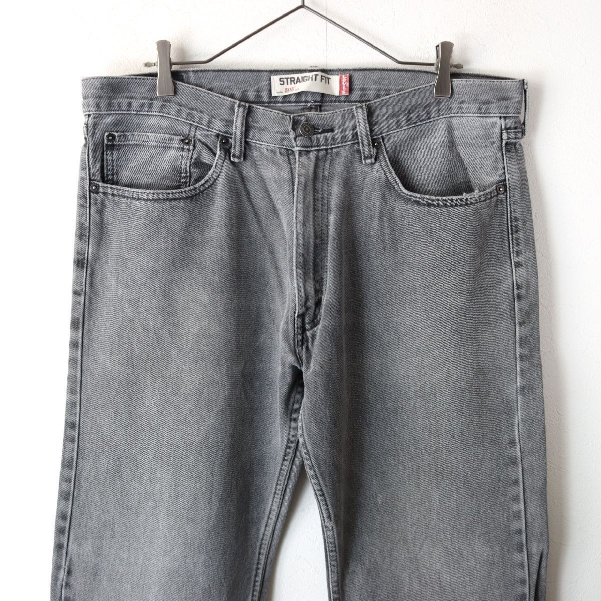 レソト製 Levis リーバイス 505 デニム ストレート ブラック 黒 W36/ 古着 ヴィンテージ