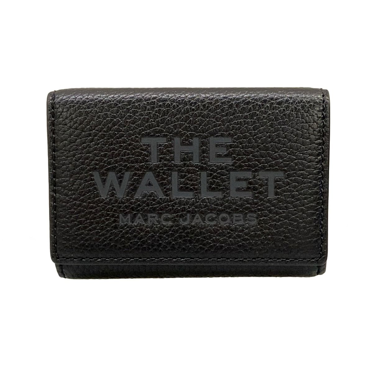 MARC JACOBS(マークジェイコブス) 3つ折り財布美品 - 2R4SMP006S02 黒 レザー