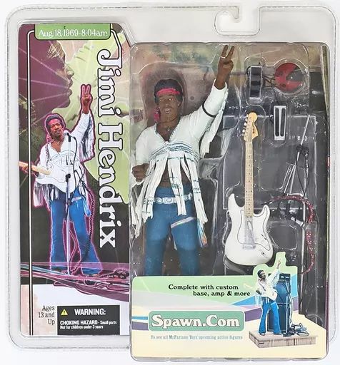 【中古】フィギュア JIMI HENDRIX -ジミ・ヘンドリックス- COMPLETE WITH CUSTOM BASE AMP ＆MORE 塗装済み完成品