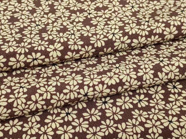 平和屋着物▽上質な小紋　単衣　小花尽くし文　正絹　逸品　DABF8890sf